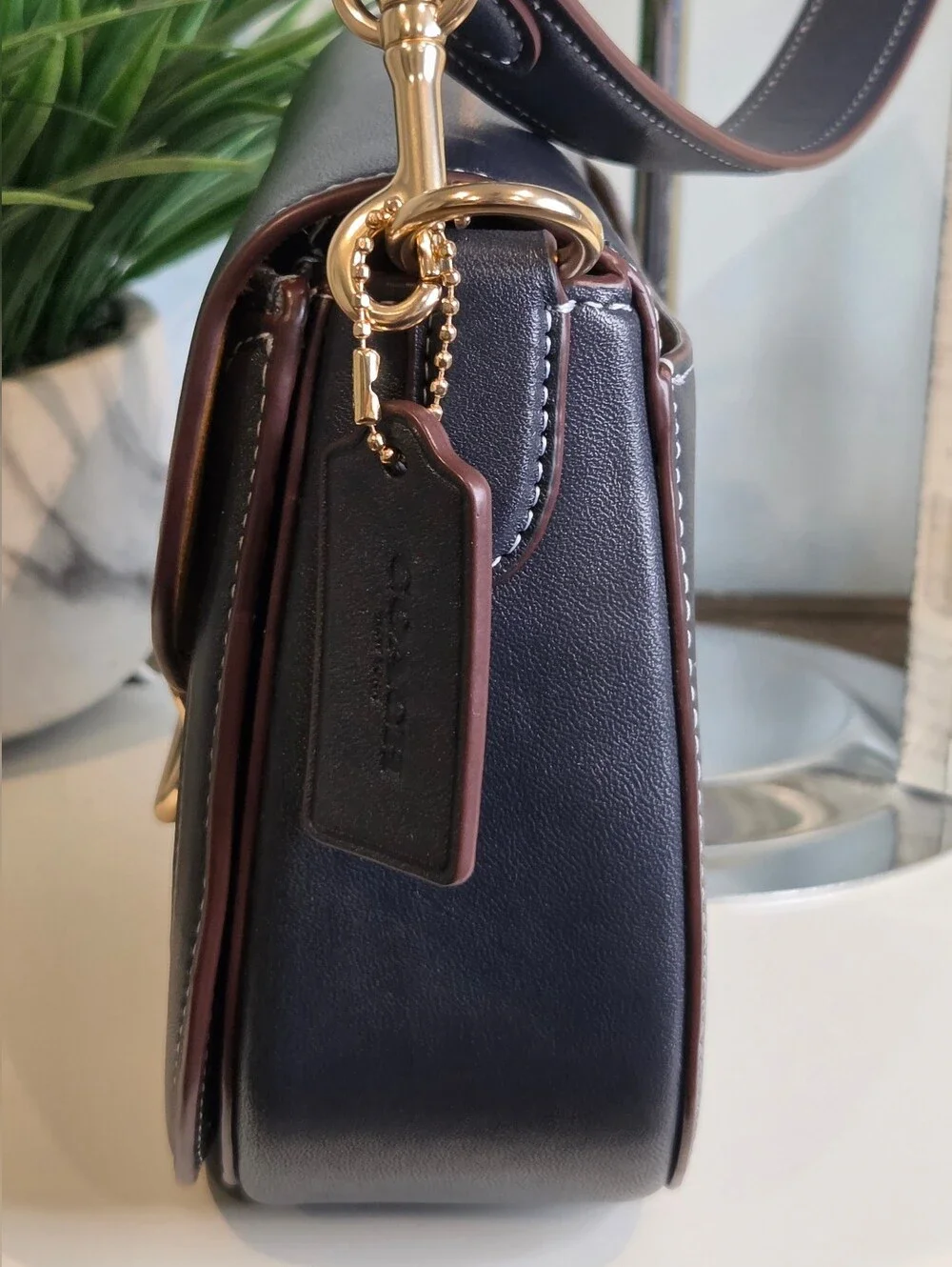 Coach Morgan Saddle Bag In Signature Chambray (Style CH143)